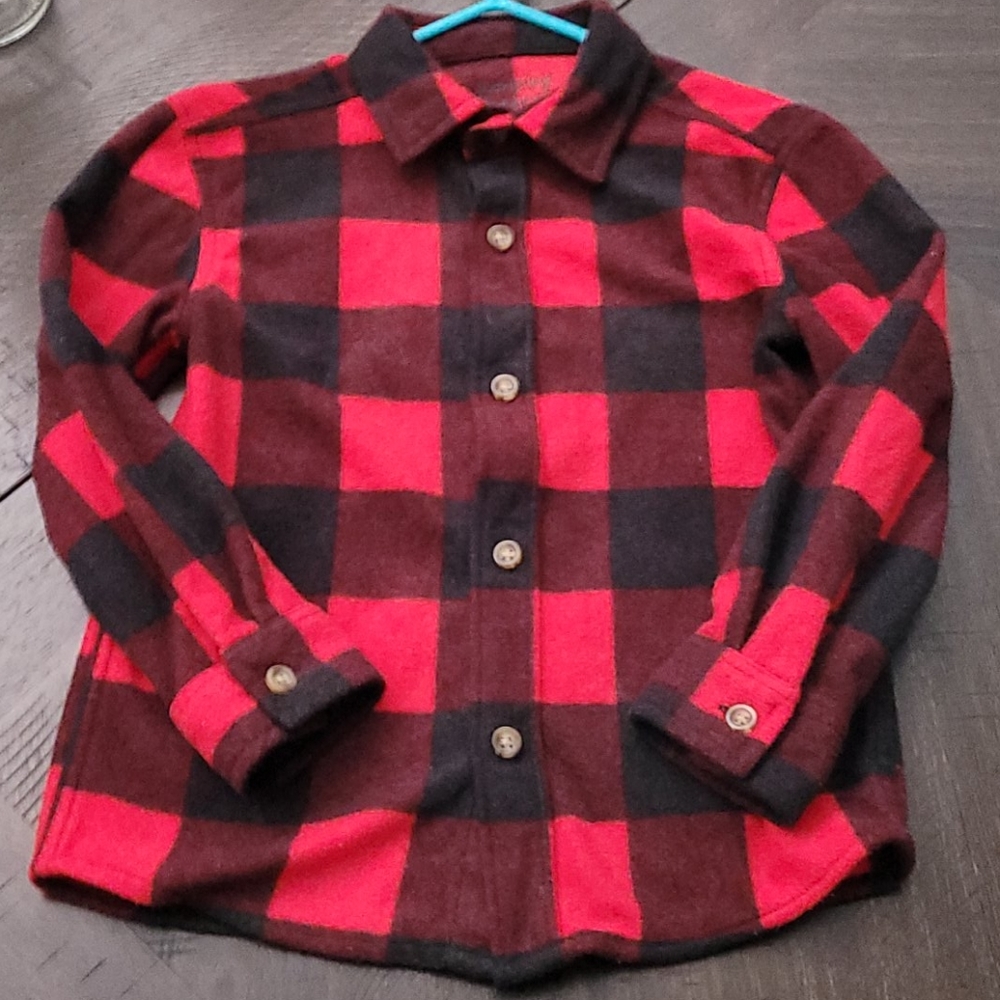 Jumping beans fleece button up